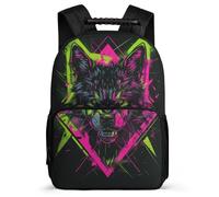 TPISLI Mochila Escolar Lobo Para Niña De 8 A 16 Años Primaria, Mochilas Infantil Casual, Mochila Colegio Elegante Para Chicas Adolescentes De Animal Lobo