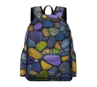 TPISLI Mochila Escolar Marble Motif Niña Primaria, Mochila para Niñas Kawaii con Stone Block Pattern de 6 A 12 Años, Mochilas Escolares Chica E Ligera
