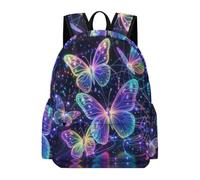 TPISLI Mochila Escolar Mariposas Chica Clase 4 Mochila Escolar Mariposa Chico Clase 3 Backpack Cómoda Ligera Deporte Outdoor Colegio Excursión Uso Diario Viaje
