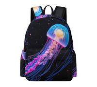 TPISLI Mochila Escolar Medusa Chica Clase 4 Mochila Escolar Criatura Oceánica Niños 7-11 Años Daypack Moderna Durable Deporte Outdoor Excursión Viaje Colegio Outdoor