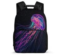 TPISLI Mochila Escolar Medusa para Chicos Chicas 6-10 Años Mochila Escolar Océano Creature Motivo Primaria School Bag, Bolsillos Laterales Espalda Acolchada Viaje Uso Diario