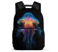 TPISLI Mochila Escolar Medusa para Niño Niña 8-12 Años Mochila Escolar Océano Creatures Patrón Primaria Bookbag, Resistente Ligera Espalda Acolchada Regalo Cumpleaños