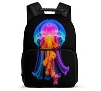 TPISLI Mochila Escolar Medusa Patrón para Chicos Chicas 6-10 Años Mochila Colegio Océano Creature Cursos 3-5 Daypack, Detalles de Fieltro Espalda Acolchada Excursiones Cortas