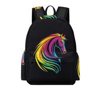 TPISLI Mochila Escolar Motivo Caballo Escolares para Niños y Niñas Mochila Infantil Patrón Animal 9 Años Mochila Cómoda Ajustable, Daypack para Viaje Senderismo y Uso Diario y Excursión