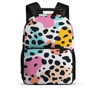 TPISLI Mochila Escolar Motivo de Colorido Vaca Cursos 1-3 para Chicos Chicas, Mochila Infantil Camuflaje Ligera, Bookbag, Resistente, Bolsillos Laterales, Viaje Uso Diario