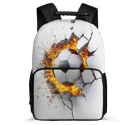 TPISLI Mochila Escolar Motivo de Fútbol para Niña Niño 6-11 Años, Mochila Fútbol Amante Infantil Colegio Primaria, Backpack, Resistente, Bolsillos Laterales, Viaje Uso Diario
