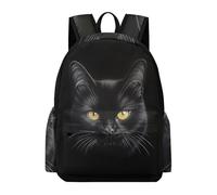 TPISLI Mochila Escolar Motivo de Gatito Negro Chico 11 Años Mochila Primaria Gato Animal para Chicos Clase 7-9 Bolsa Primaria Moderna Durable Deporte Outdoor Colegio Viaje