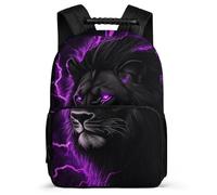 TPISLI Mochila Escolar Motivo de León para Chicos Chicas Primaria, Mochila Animal León Infantil Ligera, Bookbag, Espalda Acolchada, Asa Reforzada, Escuela Diario