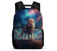 TPISLI Mochila Escolar Motivo de León Para Niños 12 Años, Mochila Leones, ROjos de Los Animales Grande Para Niñas De 8, 10, 14 Años, Regalos Escolares, Primaria O Escuela Secundaria