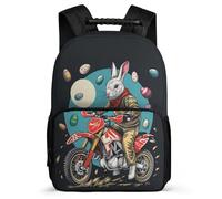 TPISLI Mochila Escolar Motivo de Motocicleta Cursos 1-3 para Estudiantes, Mochila Infantil Montaña Bicicleta Ligera, School Bag, Resistente, Bolsillos Laterales, Viaje Uso Diario
