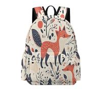 TPISLI Mochila Escolar Motivo Zorros para Niñas y Niños 10-14 Años Mochila Infantil Animal Zorro Colegio Mochilas Escolares Resistentes, School Bag para Vuelta al Cole y Excursión