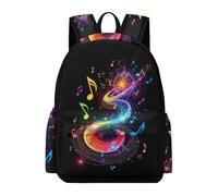 TPISLI Mochila Escolar Musical Notas Colorido Niñas Primaria Mochila Escolar Música Niño 7 Años, School Bag Ligera Resistente Deporte Outdoor Excursión Uso Diario Viaje