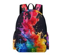 TPISLI Mochila Escolar Niña, Mochila Infantil Para Niños De 6 A 10 Años, Mochila Estilo Acuarela Chicos, Colorido Mochila Colegio Para Niñas Ligera De Tela Oxford