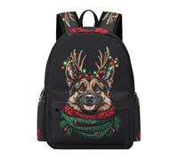 TPISLI Mochila Escolar Niña, Mochilas German Shepherd Dog Primaria para Niños 6-10 Años, Mochila Colegio Chicas con Animal Puppy para Escuela Y Viajes