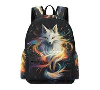 TPISLI Mochila Escolar Niñas 8 A 13 Años, Mochilas Primaria Niña con Fox Pattern, Mochila Casual con Animal Motif, Adaptable A Cursos 1-5