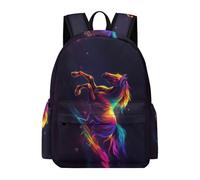 TPISLI Mochila Escolar Niñas 8 A 13 Años, Mochilas Primaria Niña con Horse, Mochila Casual con Animal Illustration, Adaptable A Cursos 1-5