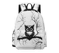 TPISLI Mochila Escolar Niñas 8 A 13 Años, Mochilas Primaria Niña con Owl Print, Mochila Casual con Bird Motif, Adaptable A Cursos 1-5