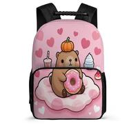 TPISLI Mochila Escolar Oso Cursos 3-5 para Escolares Mochila Colegio Kawaii Animal Rosa 8-12 Años School Bag, Resistente Ligera Detalles de Fieltro Excursiones Cortas