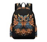 TPISLI Mochila Escolar Owl Design Niña Primaria‘, Mochilas para Niños con Bird Print 8 A 12 Años, Mochila Escolares Grande Y Ligera Moda
