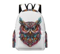 TPISLI Mochila Escolar Owl Print Niña Primaria, Mochila para Niñas Kawaii con Bird Motif 7 A 12 Años, Mochilas Escolares Chica E Ligera