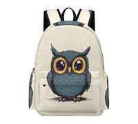 TPISLI Mochila Escolar Owl Print Niños - Mochila Colegio Chicos Niña para Portátil, Gran Mochilas Bird Motif para Adolescentes Vuelta Al Cole