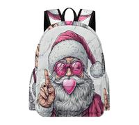 TPISLI Mochila Escolar Papá Noel para Niñas y Niños 10-14 Años Mochila Infantil Navidad Colegio Mochilas Escolares Resistentes, School Bag para Vuelta al Cole y Excursión
