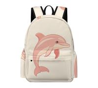 TPISLI Mochila Escolar para Niña, Mochilas Ligera con Dolphin Design, Mochila Escolar para Niños de 3ª A 5ª Clase, Mochilas Infantil Informal con Sea Creature