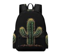 TPISLI Mochila Escolar para Niña Niño, Bolsas Cactus Motif de Primaria Infantil Mochila Colegio Chicas con Plants Pattern, Mochilas Tipo Casual para Niñas Escuela Y Viajar