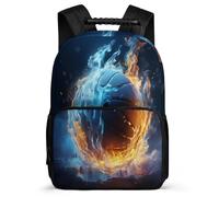 TPISLI Mochila Escolar Para Niñas De 1 A 5 Clases, 2025, Mochila Baloncesto de hielo y fuego Escuela Para Niños De 6 A 12 Años, Mochilas Escolar Kawaii Con Amante del boxeo