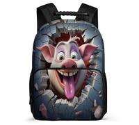 TPISLI Mochila Escolar Para Niñas De 1 A 5 Clases, 2025, Mochila Fútbol en llamas Escuela Para Niños De 6 A 12 Años, Mochilas Escolar Kawaii Con Conejillo de Indias bonito