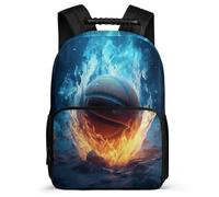 TPISLI Mochila Escolar Para Niñas De Primaria, Mochilas Baloncesto de Hielo y Fuego Infantil Casual, Mochila Colegio Elegante Para Chicas Adolescentes De 8 A 16 Años Con Baloncesto