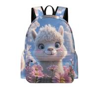TPISLI Mochila Escolar para Niñas, Mochila Colegio de Primaria con Cute LLLlama para Chicas 9 A 16 Años, Mochilas Casual con Animal Alpaca