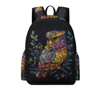 TPISLI Mochila Escolar para Niñas, Mochila Colegio de Primaria con Owl Motif para Chicas 9 A 16 Años, Mochilas Casual con Bird Pattern