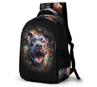 TPISLI Mochila Escolar Para Niños Y Niñas Estampado 3D De Colores BullPerro Francés Moda, Mochila De Infantil, Mochila De Día, Mochila Casual Para Adolescentes.