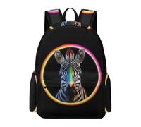 TPISLI Mochila Escolar Patrón de Zebra Chico 11 Años Mochila Escolar Estampado de Animal para Estudiantes 10-15 Años Bolsa Primaria Moderna Durable Viaje Uso Diario Colegio