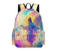 TPISLI Mochila Escolar Patrón Jesús para Niños y Niñas 10-14 Años Mochila Jesús Cristiano Estudiantes Mochilas Escolares Ligeras, Backpack para Paseo y Actividades al Aire Libre