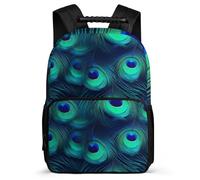 TPISLI Mochila Escolar Pavo Real para Niños Escuela Primaria, Mochila Tema Animal Infantil Ligera, Backpack, Primaria Viaje, Cómoda para Libros Cuadernos