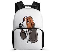 TPISLI Mochila Escolar Perro Sabueso Baquito Para Niños 12 Años, Mochila Cachorro Animal Grande Para Niñas De 8, 10, 14 Años, Regalos Escolares, Primaria O Escuela Secundaria