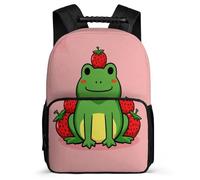 TPISLI Mochila Escolar Rana para Niño Niña 7-11 Años Mochila Colegio Small Animal Cursos 1-3 School Bag, Bolsillos Laterales Tejido 1680D Regalo Cumpleaños