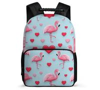 TPISLI Mochila Escolar Rosa Flamingo Escolares 7-11 Años Mochila Escolar Pájaro Tema Cursos 2-4 School Bag, Bolsillos Laterales Resistente Ligera Navidad Escuela