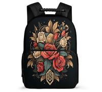 TPISLI Mochila Escolar Rosa, Flor de Luna Kawaii Para Niños Y Niñas, Mochilas Escolares 8 11 13 Años Adolescentes, Mochila Tema Vegetal Para Niños Y Niñas