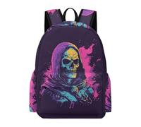 TPISLI Mochila Escolar Skeleton Motif para Niños, Mochilas Escolares Skull Pattern Primaria para Alumnos de 1.º A 5.º Curso, Mochila Escolar Niños