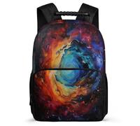 TPISLI Mochila Escolar Starry Sky para Niños 8-12 Años Mochila Milky Way Cursos 3-5 Backpack, Detalles de Fieltro Espalda Acolchada Excursiones Cortas