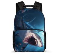 TPISLI Mochila Escolar Tiburón Para Niña De 8 A 16 Años Primaria, Mochilas Infantil Casual, Mochila Colegio Elegante Para Chicas Adolescentes De Vida Marina