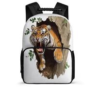TPISLI Mochila Escolar Tigre para Chicos Chicas Cursos 3-5 Mochila Infantil Animal 7-12 Años Backpack, Espalda Acolchada Resistente Ligera Regalo Cumpleaños