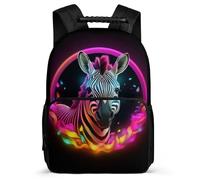 TPISLI Mochila Escolar Zebra Infantil Niña Primaria, Mochila Para Niño Con Colores Neón 9 A 12 Años, Mochilas Escolares Chico Ligera