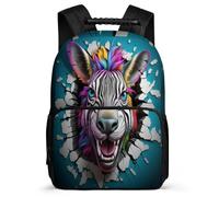 TPISLI Mochila Escolar Zebra Kawaii Para Niños Y Niñas, Mochilas Escolares 8 11 13 Años Adolescentes, Mochila Animal 3D Para Niños Y Niñas