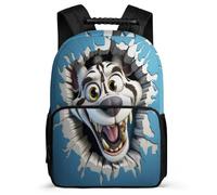 TPISLI Mochila Escolar Zebra Para Niños, Mochilas Escolar Con Animal 3D Niños De 1ª A 3ª Clase, Mochila Para Niña, Mochilas Grande