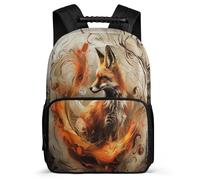 TPISLI Mochila Escolar Zorro para Niños Colegio Mochila Escolar Animal 8-12 Años Bookbag, Detalles de Fieltro Resistente Ligera Regalo Cumpleaños