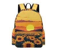 TPISLI Mochila Escolares Sunflowers Print Niño, Mochilas Colegio Grandes Ligera para Niñas de 8 A 14 Años, Mochila Plant Design Informal Adolescente Chica para Viajar